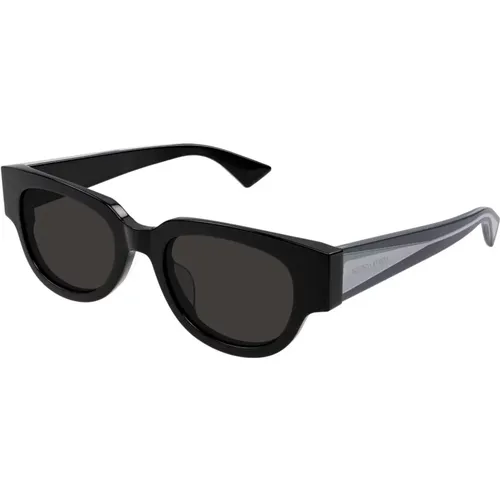 Schwarze Sonnenbrille Stilvoll und vielseitig, Sonnenbrille mit Original-Etui,Stylische Sonnenbrille,BV1278SA 002 Sonnenbrille - Bottega Veneta - Modalova
