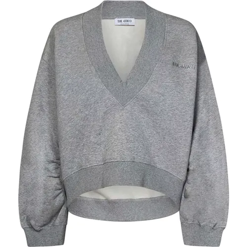 Grey Sweatshirt Elevate Style Brushed Cotton , female, Sizes: XS, S - The Attico - Modalova