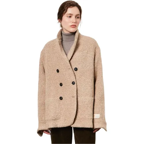 Alpaca Wool Caban Coat Massimo Alba - Massimo Alba - Modalova