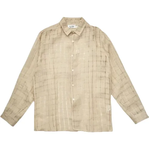 Linen Check Shirt , male, Sizes: M, L, S - The Silted Company - Modalova