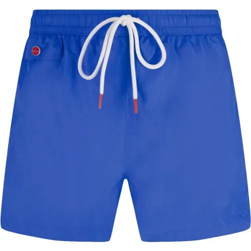 Swim Shorts with Logo Appliqué , male, Sizes: 2XL, M - Kiton - Modalova