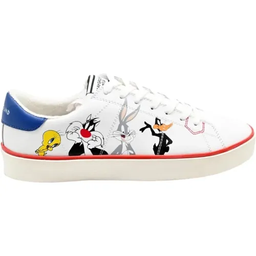 White Looney Tunes Sneakers , female, Sizes: 8 UK - MOA - Master OF Arts - Modalova