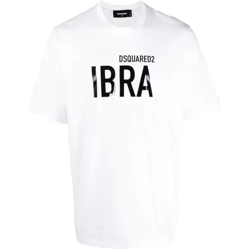 Schwarzes Slch Tee , Herren, Größe: S - Dsquared2 - Modalova