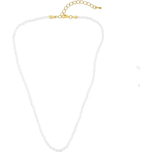 Zarte Weiße Perlenkette , Damen, Größe: ONE Size - Dansk Copenhagen - Modalova
