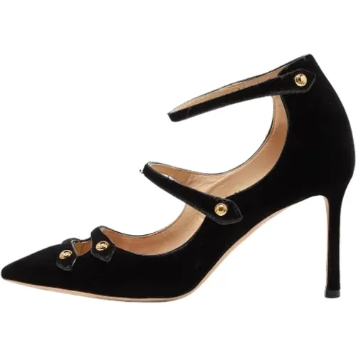 Pre-owned Velvet heels , female, Sizes: 6 1/2 UK - Jimmy Choo Pre-owned - Modalova