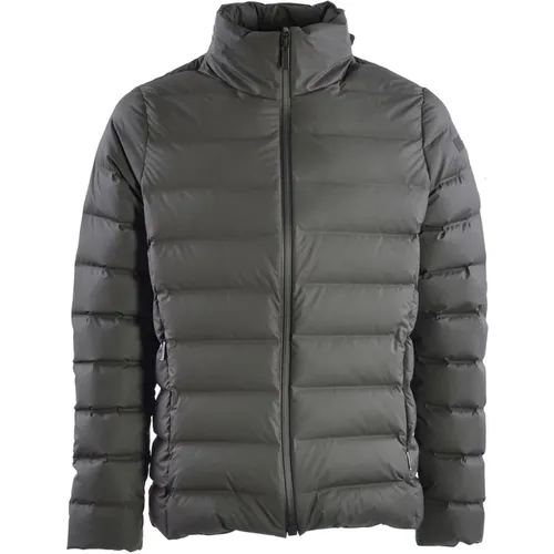 Rubber Fabric Down Jacket , male, Sizes: L, S - RRD - Modalova