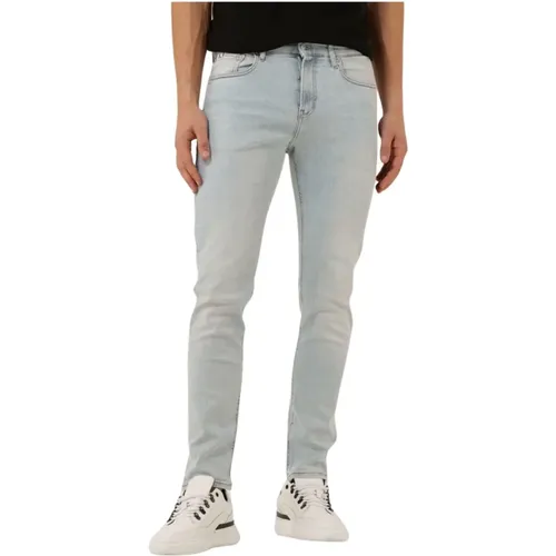 Hellblaue Skinny Jeans , Herren, Größe: W33 L32 - Calvin Klein - Modalova