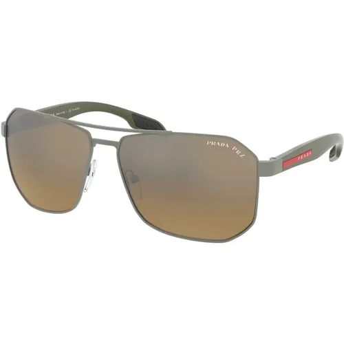 Sunglasses Linea Rossa SPS 51V , male, Sizes: 62 MM - Prada - Modalova