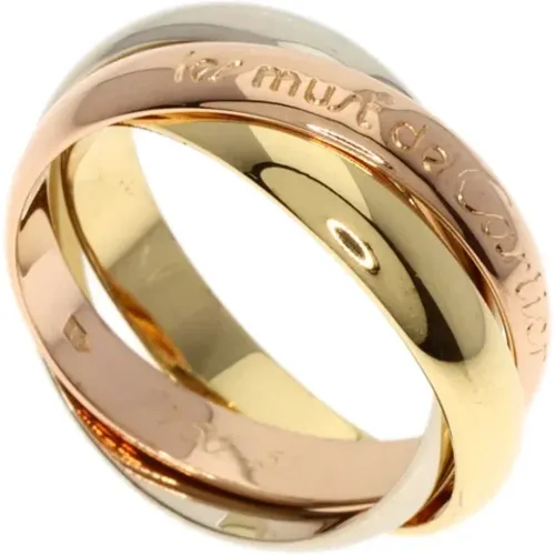 Pre-owned Gold rings , female, Sizes: ONE SIZE - Cartier Vintage - Modalova