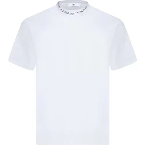Weißes Grafikdruck T-Shirt , Herren, Größe: S - Pmds - Modalova