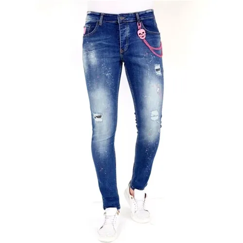 Jeans mit Spritzern für Herren - 1036 , Herren, Größe: W31 - Local Fanatic - Modalova