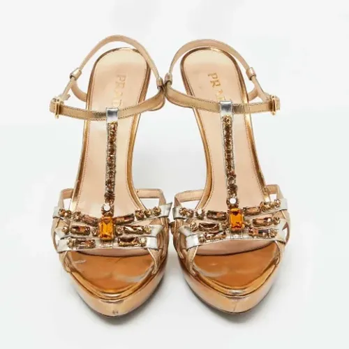 Pre-owned Leather sandals , female, Sizes: 8 UK - Prada Vintage - Modalova