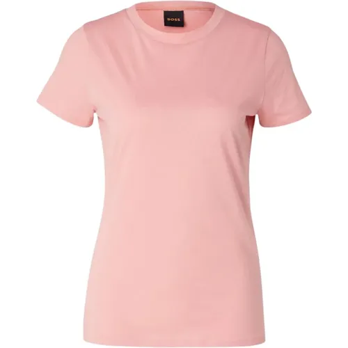 Damen Logo T-Shirt in Schwarz , Damen, Größe: M - Hugo Boss - Modalova