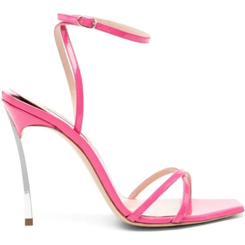 Fuchsia Patent Leather Sandals , female, Sizes: 7 UK, 3 UK, 4 UK, 8 UK - Casadei - Modalova