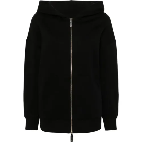 Logo-Embroidered Classic Hoodie Sweater , female, Sizes: L, XS, M, S, XL - Max Mara - Modalova