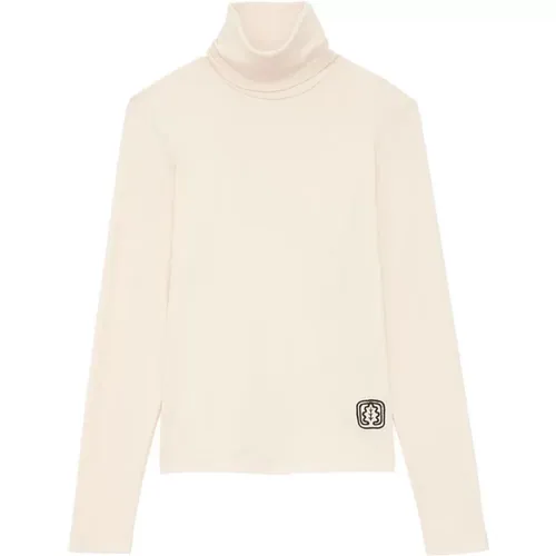 Matthieu ecru turtleneck top - Matthieu ecru turtleneck top , Damen, Größe: L - Ines De La Fressange Paris - Modalova