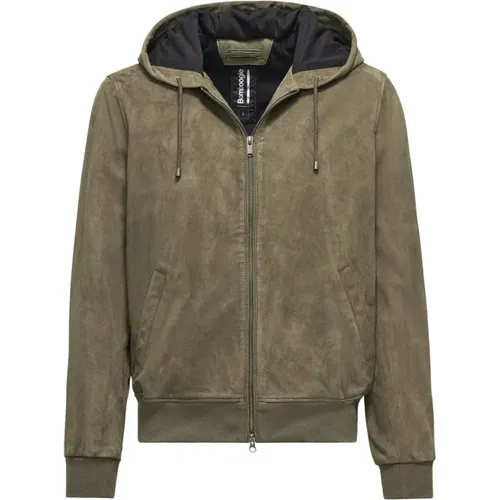 Dude Leather Jacket , male, Sizes: 3XL, M - BomBoogie - Modalova