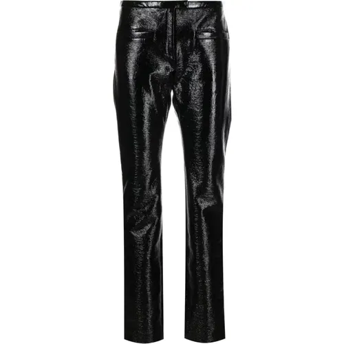 Tube vinyl tailored pants , female, Sizes: L, S, M, XS - Courrèges - Modalova