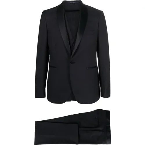 Eleganter Blauer Anzug mit Weste - Tagliatore - Modalova