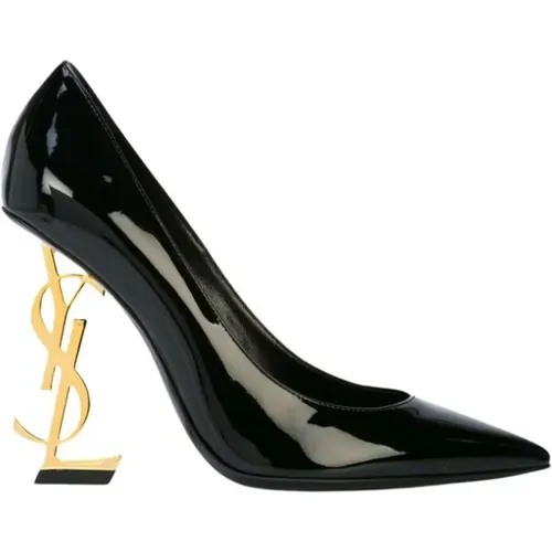 Schwarze Opyum Pumps mit YSL-Absatz - Saint Laurent - Modalova