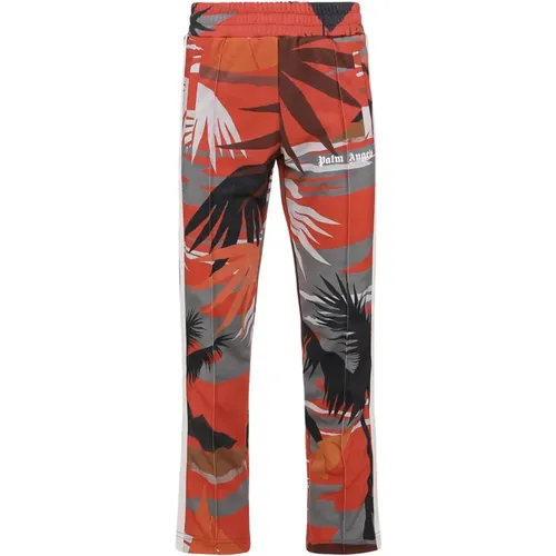 Polyester Trousers with Elasticated Waist , male, Sizes: L - Palm Angels - Modalova