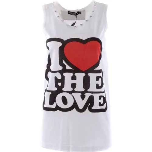 Damen Juwelen T-Shirt mit Liebe - Dolce & Gabbana - Modalova