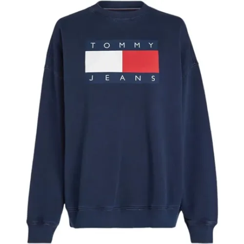 Crewneck Sweatshirt , Damen, Größe: XS - Tommy Jeans - Modalova