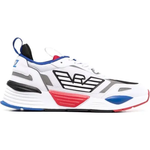 Optwht racrd balt bl casual closed sneaker , unisex, Sizes: 5 UK, 2 UK, 2 2/3 UK - Emporio Armani EA7 - Modalova