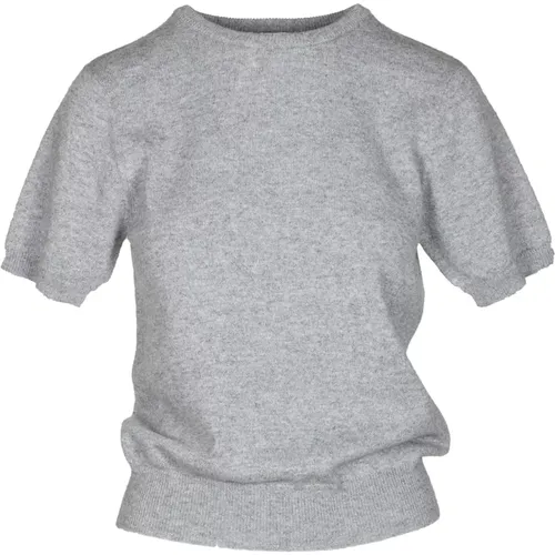 Short Sleeve Sweater Made in Italy , female, Sizes: L, S, M, XL - Douuod Woman - Modalova