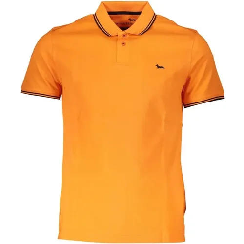 Polo-Shirt mit Kontrastdetails und Ikonischem Logo - Harmont & Blaine - Modalova