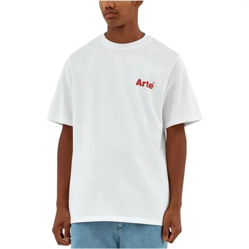 Heart Logo Cotton T-shirt , male, Sizes: XL - Arte Antwerp - Modalova