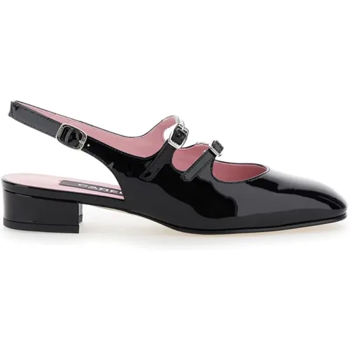 Heel Peche Patent Shoes , female, Sizes: 7 UK, 4 1/2 UK, 5 UK, 4 UK, 3 UK, 6 UK, 5 1/2 UK - Carel - Modalova