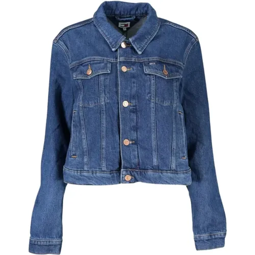 Denim Jackets , Damen, Größe: L - Tommy Hilfiger - Modalova