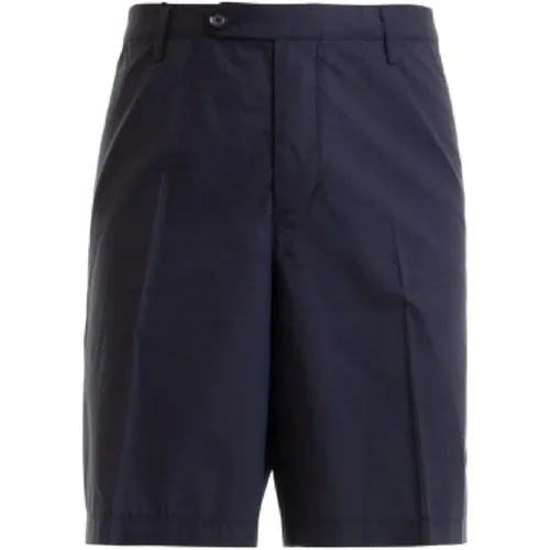 Marineblaue Herren Bermuda Shorts , Herren, Größe: L - Emporio Armani - Modalova