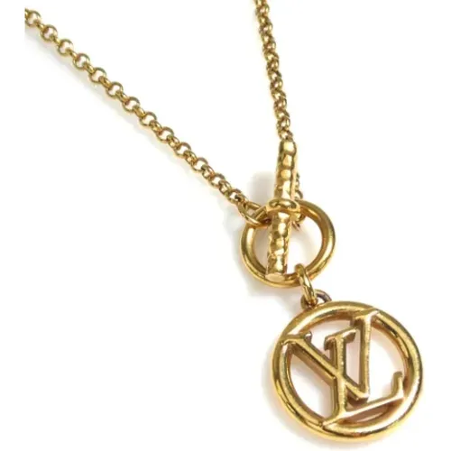 Pre-owned Metal necklaces , female, Sizes: ONE SIZE - Louis Vuitton Vintage - Modalova