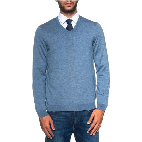 Sophisticated Wool V-Neck Pullover , male, Sizes: 3XL - Boss - Modalova