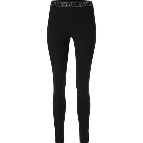 Sporty Leggings with Galon Detail , female, Sizes: S, M - Marc Cain - Modalova