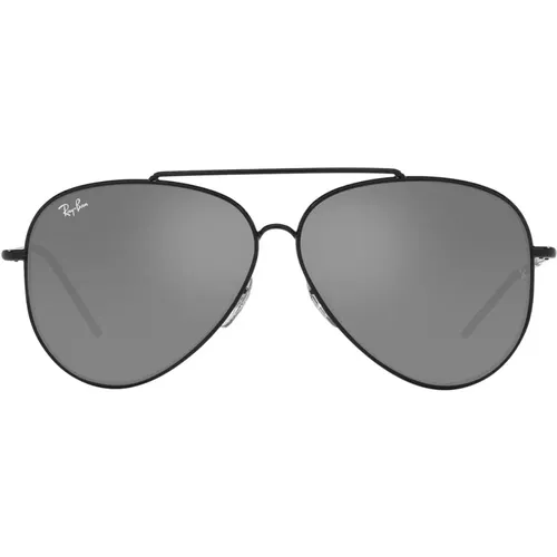 Revolutionäre Sonnenbrille mit Aviator-Rahmen und silbernen verspiegelten Gläsern - Ray-Ban - Modalova