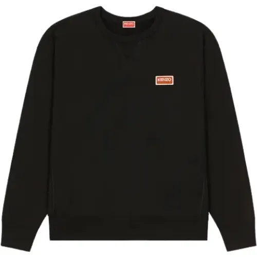 Schwarzer Streetwear-Sweatshirt mit Vintage-Touch , Herren, Größe: L - Kenzo - Modalova
