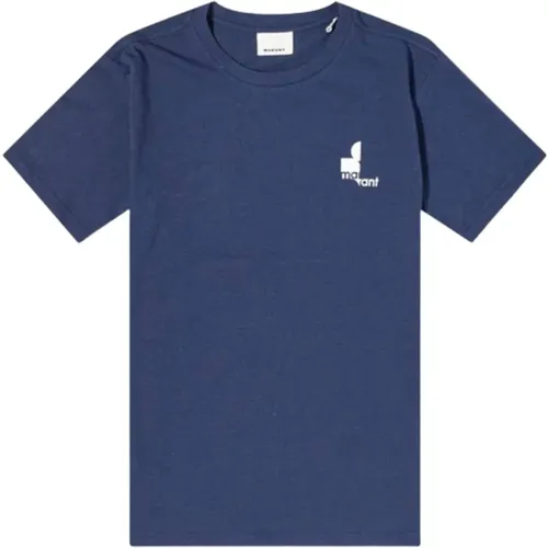 Logo Cotton T-Shirt in , male, Sizes: M, XL - Isabel marant - Modalova