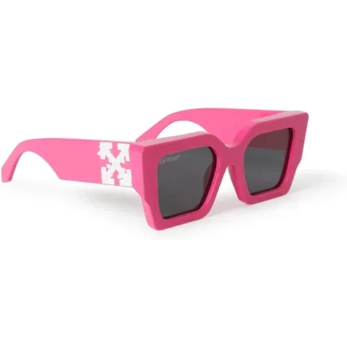 Bold Square Catalina Sunglasses , unisex, Sizes: 55 MM - Off White - Modalova