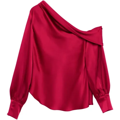 Cherry Drape Top , female, Sizes: L - Simkhai - Modalova