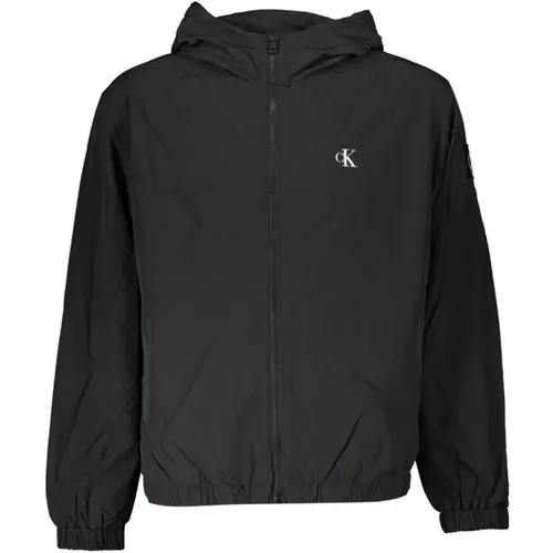 Sports Jacket with Hood and Multiple Pockets , male, Sizes: L, XL, 2XL, M, S - Calvin Klein - Modalova