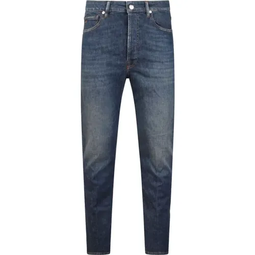 Entspannte Slim Denim Hose Blau Baumwolle , Herren, Größe: W30 - Nine In The Morning - Modalova