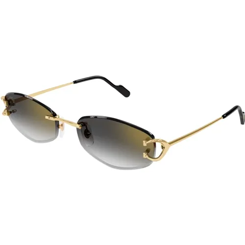 Stylish Sunglasses for Men , female, Sizes: 57 MM - Cartier - Modalova