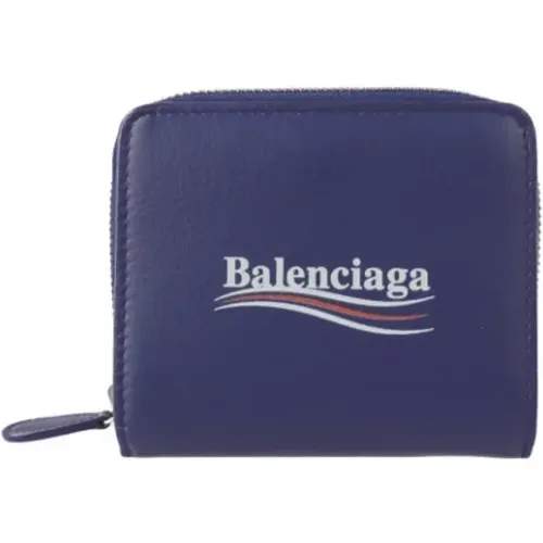 Gebrauchte Blaue Leinwand Brieftasche - Balenciaga Vintage - Modalova