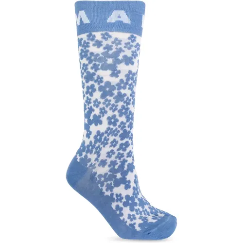 Logo-Socken , Damen, Größe: M - Marni - Modalova