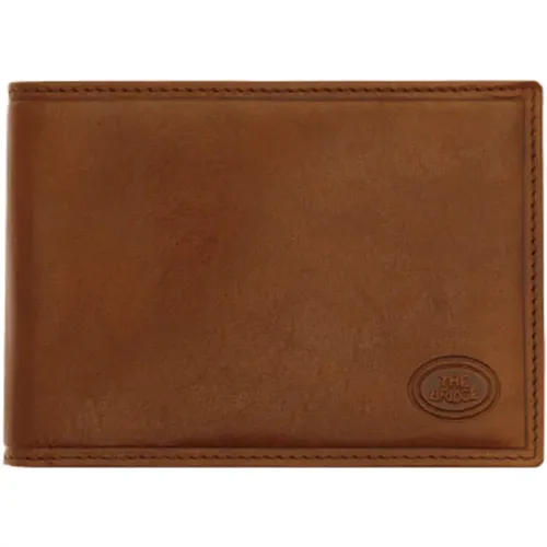 Leather Wallet , male, Sizes: ONE SIZE - The Bridge - Modalova