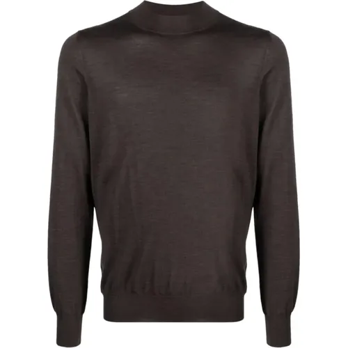 Italian Wool Turtleneck , male, Sizes: 3XL - Barba - Modalova