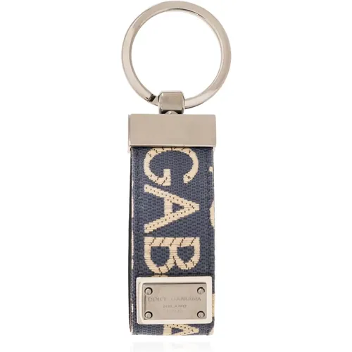 Schlüsselanhänger mit Logo , Herren, Größe: ONE Size - Dolce & Gabbana - Modalova